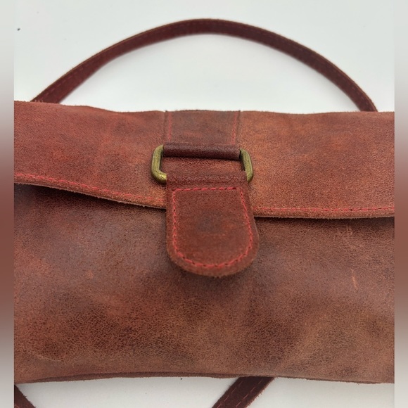 CRAZY LOU PARIS Leather Vintage Made in Italy Crossbody Bag - Picture 6 of 10